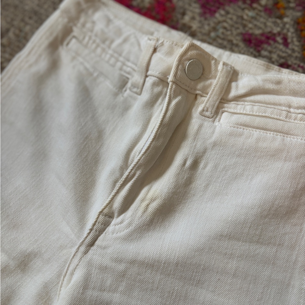 H&M • White wide-leg cropped culotte jeans - Picture 7 of 15